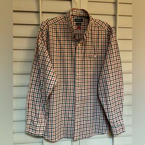 Orvis 100% Soft Cotton Classic Men’s Shirt long sleeve  EUC like NEW
